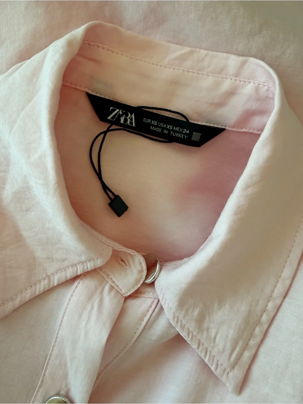 Long Pink Button-Front Shirt Dress